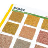 Sidec-Colour Chart_Deco Broadcast_rood-oranje tinten-detail